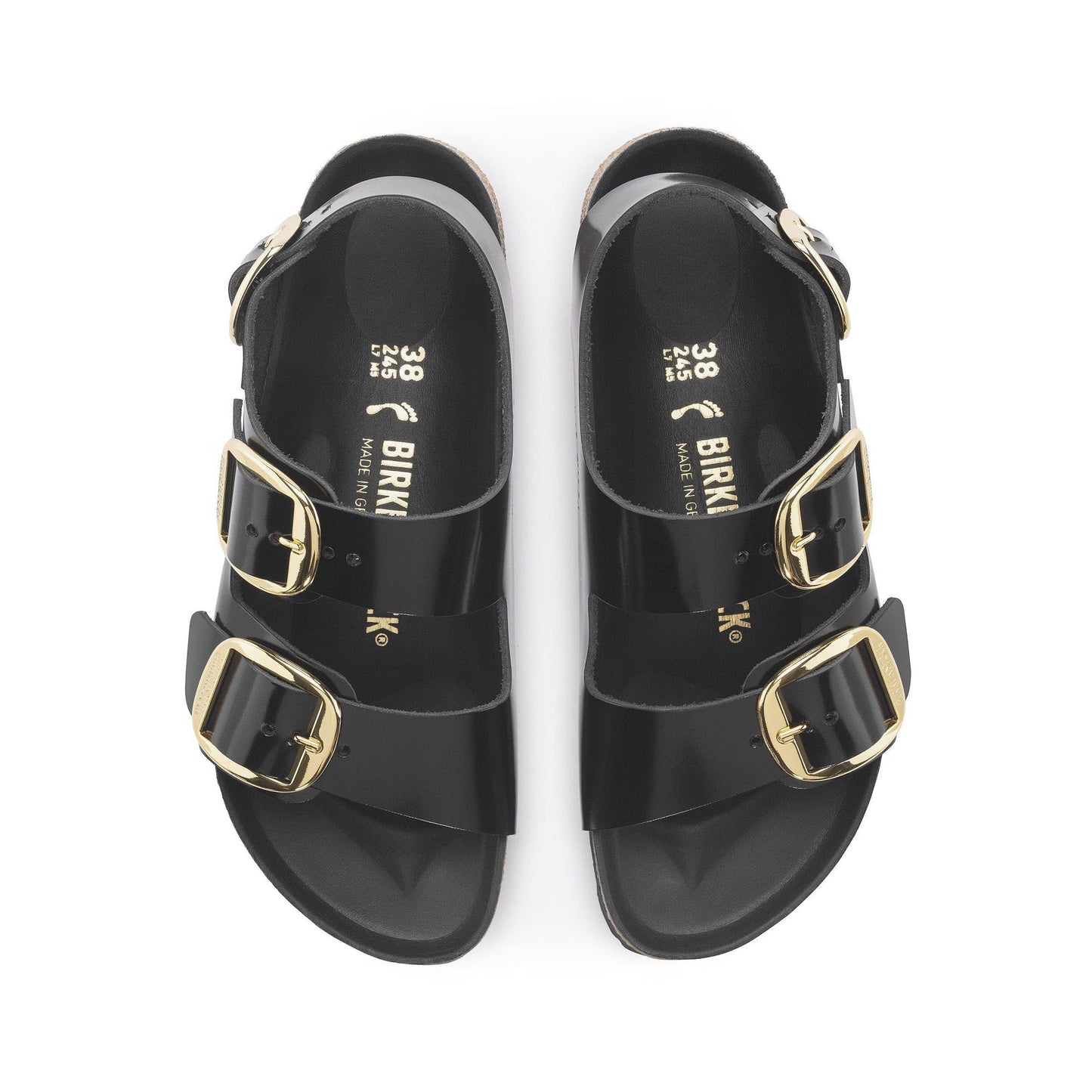 Birkenstock Womens Milano Big Buckle Slippers