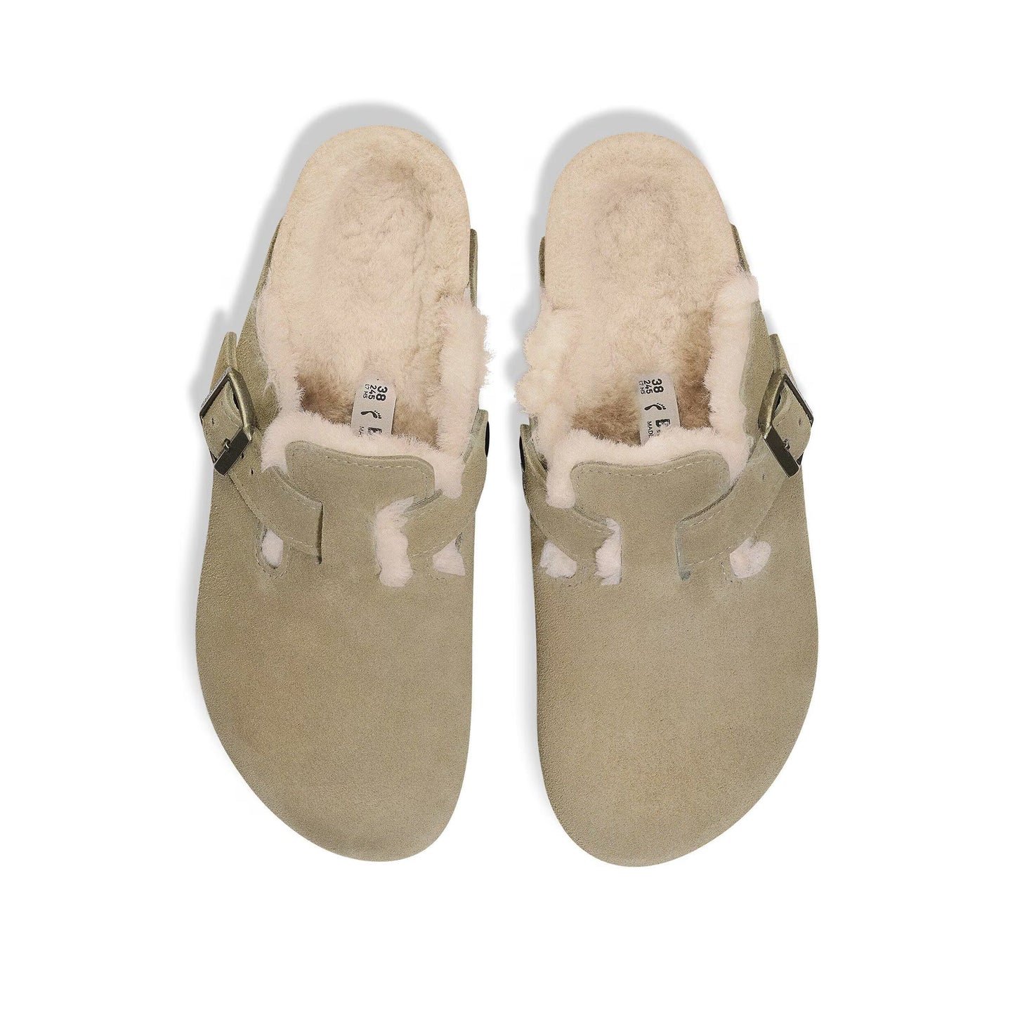 Birkenstock Mens Boston Shearling Sandals